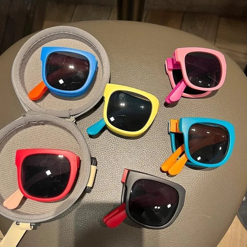 Kids' Foldable Glasses Colorful Candy Shades Perfect for Summer