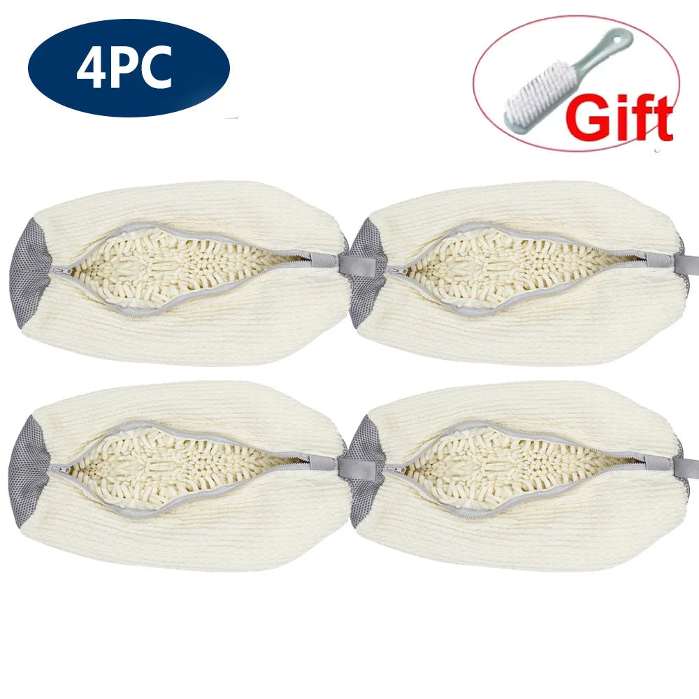Shoe Washing Machine Bag Reusable Sneaker Cleaning Bag, Washer Mesh Laundry Bag