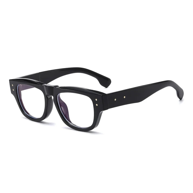 JNPCXI Ins Popular Fashion Cat Eye Sunglasses Women Retro Rivets Clear Gradient Shades UV400 Men Trending Sun Glasses
