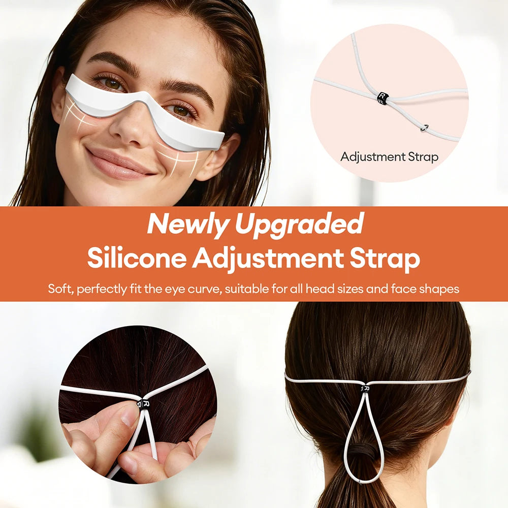 Foreverlily 3D Eye Massager Under-Eye Glasses Massager Eye Fatigue Relief Massager Relieves Eye Fatigue Eyes Massage Glasses