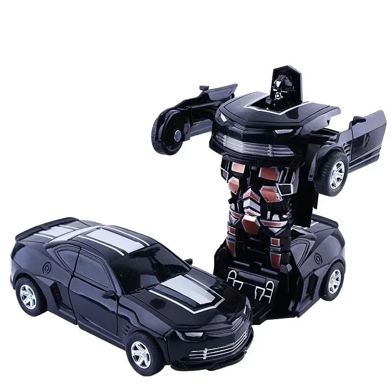 Shape-shifting AutoRobot Car Toy inertial impact one-button puzzle collision M26