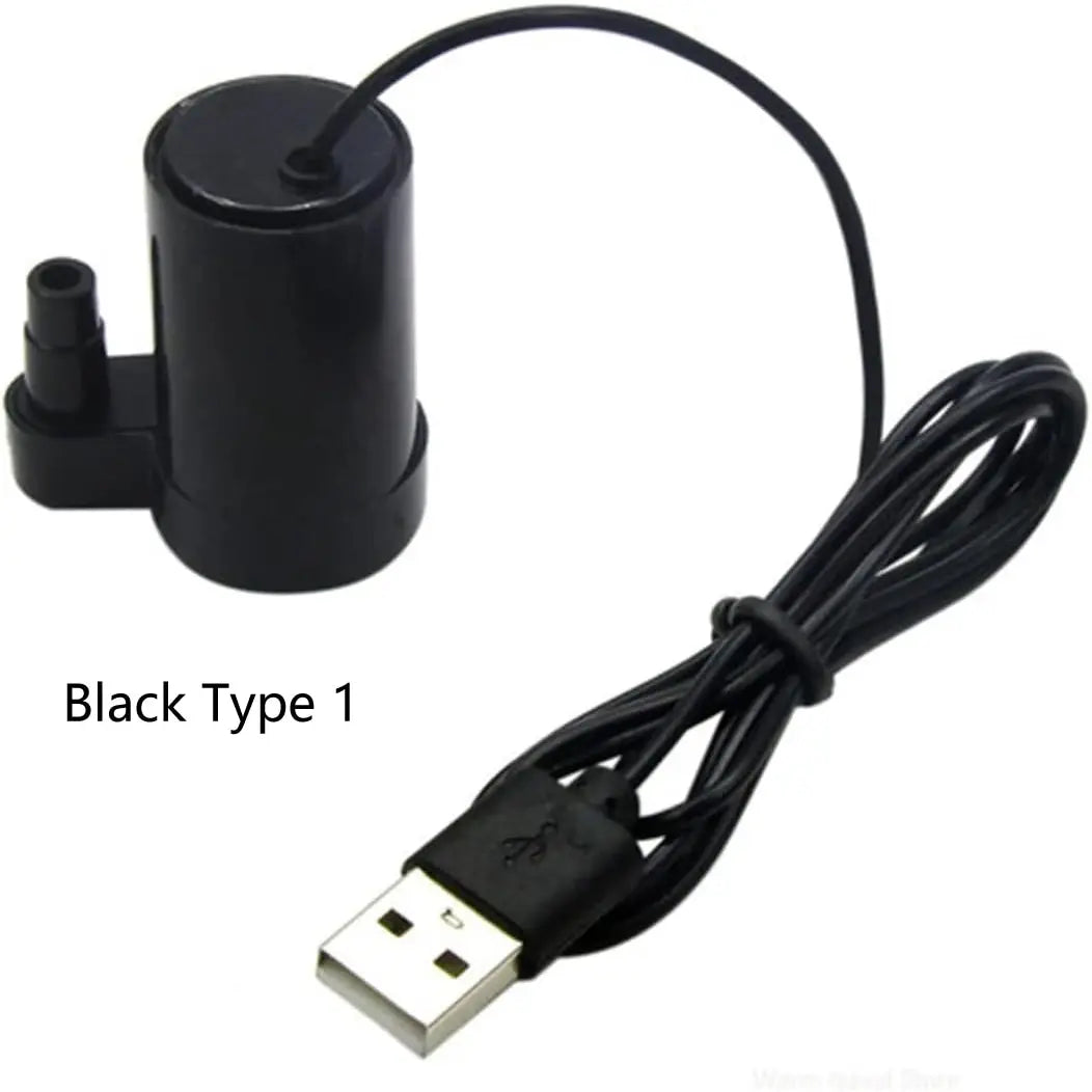 1/2pc DC 3-5V USB Micro Submersible Mini Low Noise Brushless Water Pump for Aquariums Fish Tank Pond Fountain Hydroponics Garden