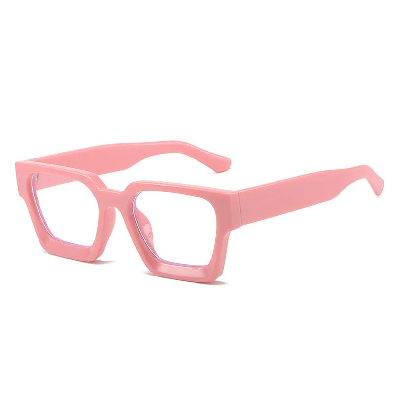 JNPCXI Vintage Glasses Frame Men Women Square Computer Frame Eyewear Blocking Glasses Optical Spectacle Eyeglass