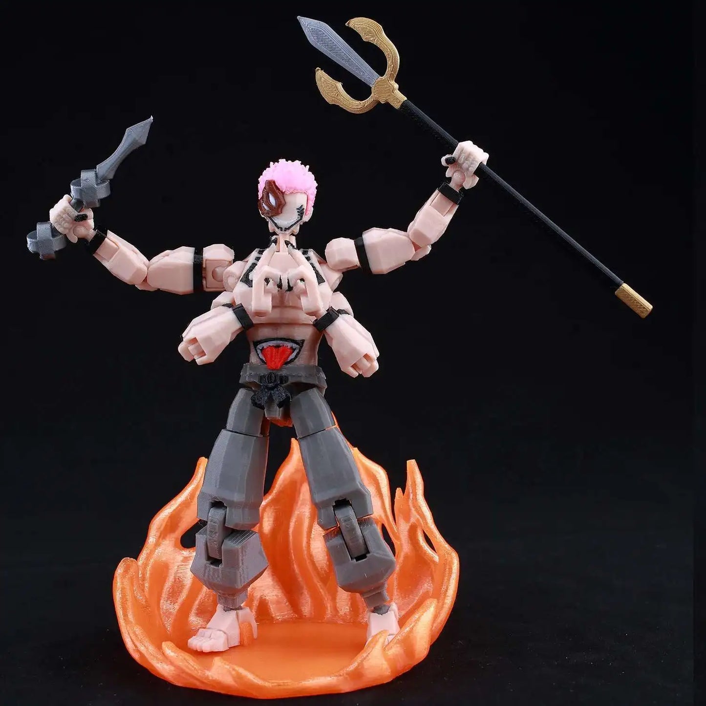 9L 3D Printed Anime Jujutsu Kaisen Sukuna Dummy 13 Shapeshift Action Figures 03