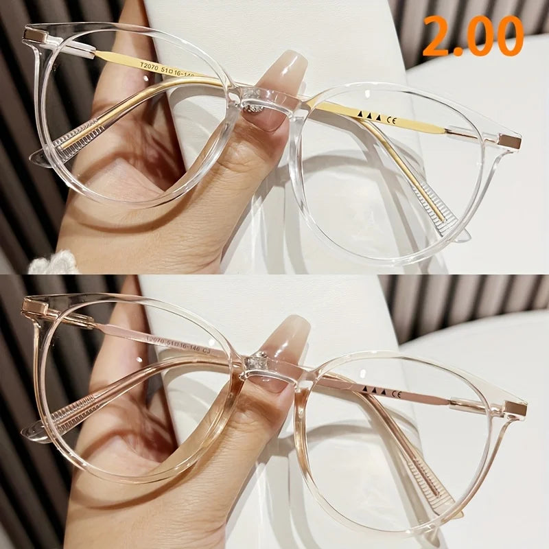 2PACK Fashion Large Frame Reading Mirror Fashionable Suitable for Both Men and Women Is An Ideal Choice for Gift Giving