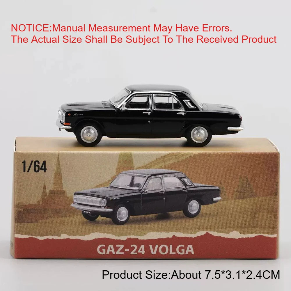 1:64 GAZ-24 GAZ-12ZIM Alloy LADA 2105 2101 Diecast Model Series Four Wheel Suspension Miniature Vehicle Children's Holiday Gifts