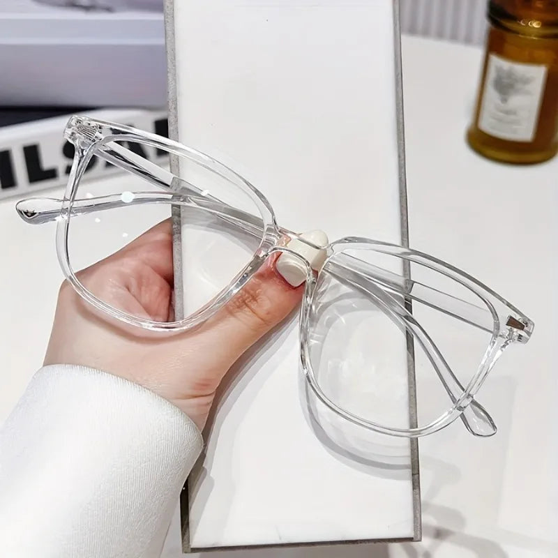 Women's Blue Light Blocking Glasses  Stylish Square Full-Frame PC Eyewear Multiple Colors Available