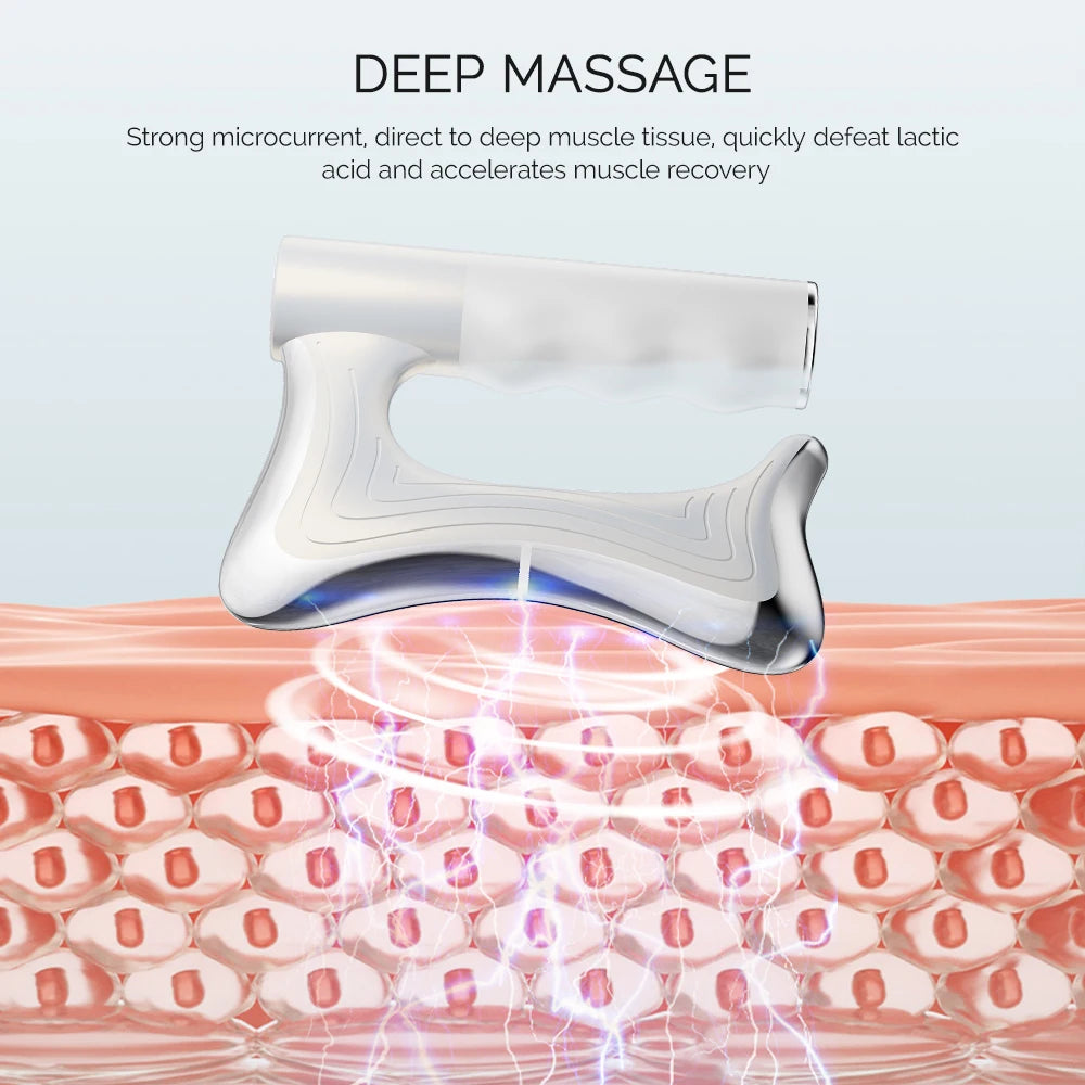 Electric Fascia Massager Body Massage Muscle Scraper Fascia Knife Fitness Vibration Muscle Relaxation Body Lifting Massage Blade