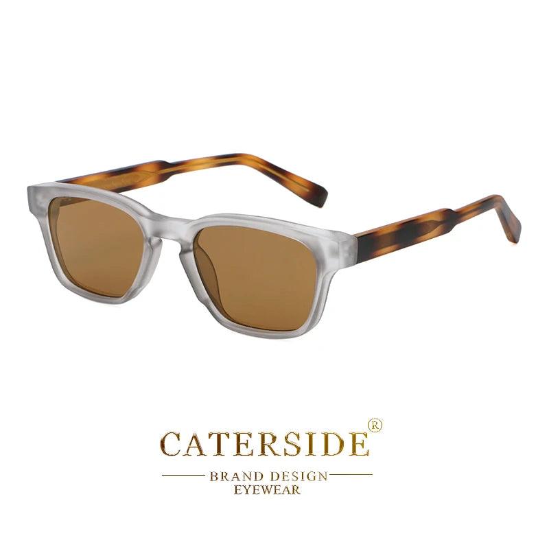 CATERSIDE Retro Square Sunglasses Men Punk Small Frame Brand Designer Sun Glasses Women Outdoor Travel Party Eyewear Best Gift