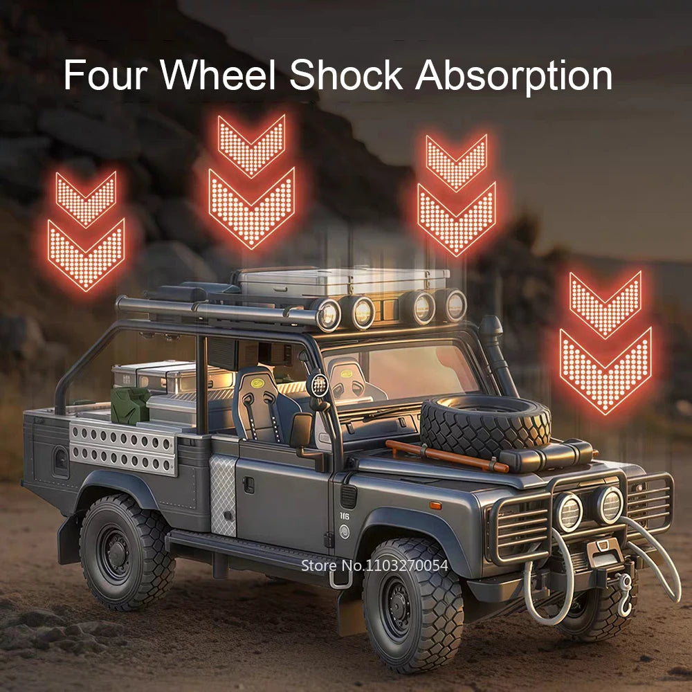 1:24 Land Rover Defender 110 Range Rover Miniature Model Diecast Alloy Car Toys Doors Opened Pull Back Vehices Boy Birthday Gift