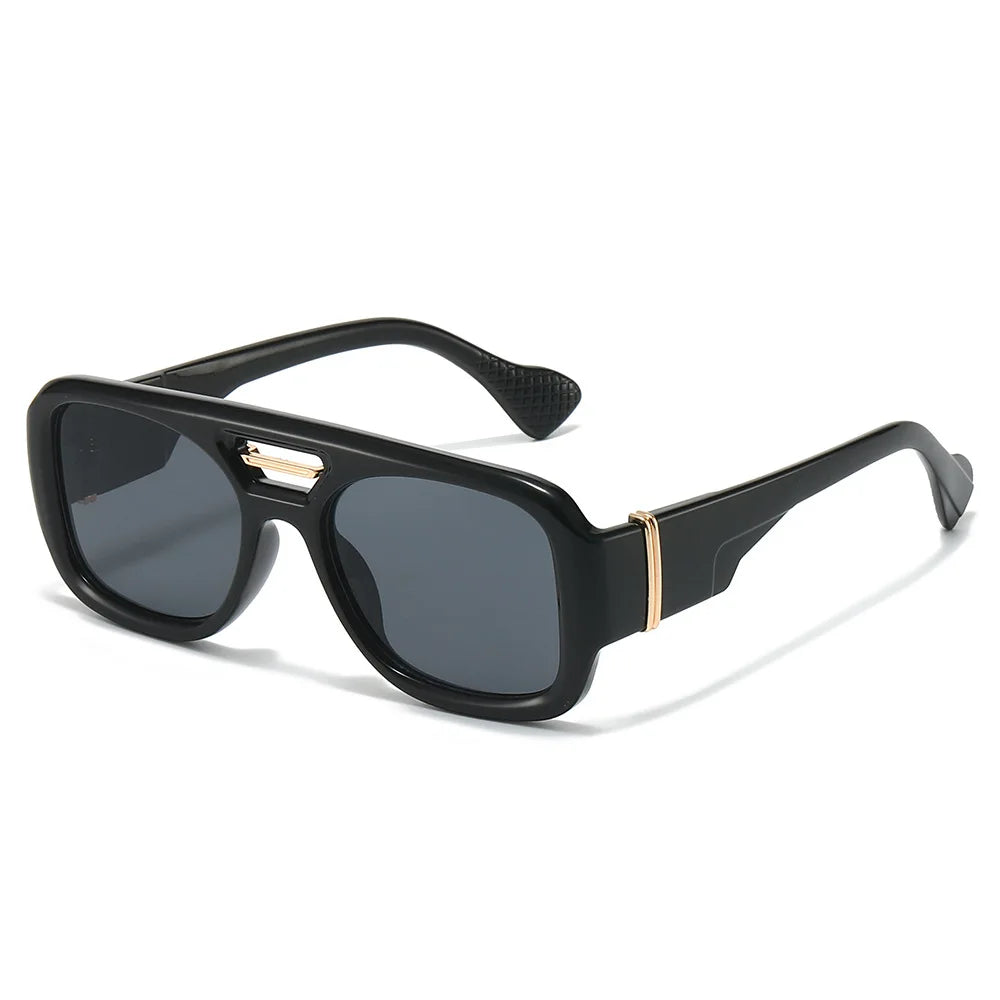 JNPCXI Fashion Square Sunglasses Women Fashion Brand Design Retro Blue Gradient Shades UV400 Men Punk Sun Glasses