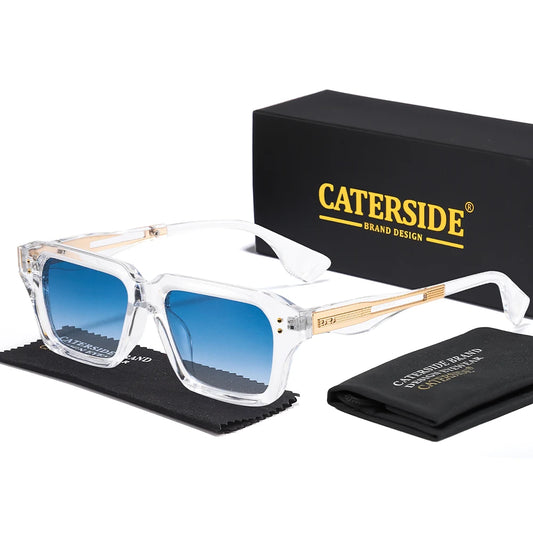 CATERSIDE New Men's Sunglasses Fashion Brand Design Hip Hop Style Sun Glasses Modern Women's Party Travel Outdoor Glasses UV400