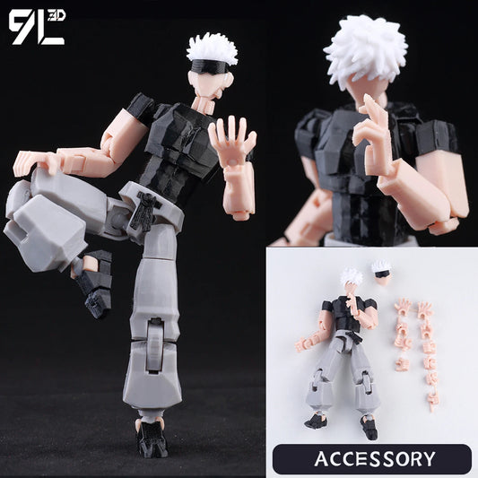 9L 3D Printed Anime Jujutsu Kaisen Sukuna Dummy 13 Shapeshift Action Figures 04