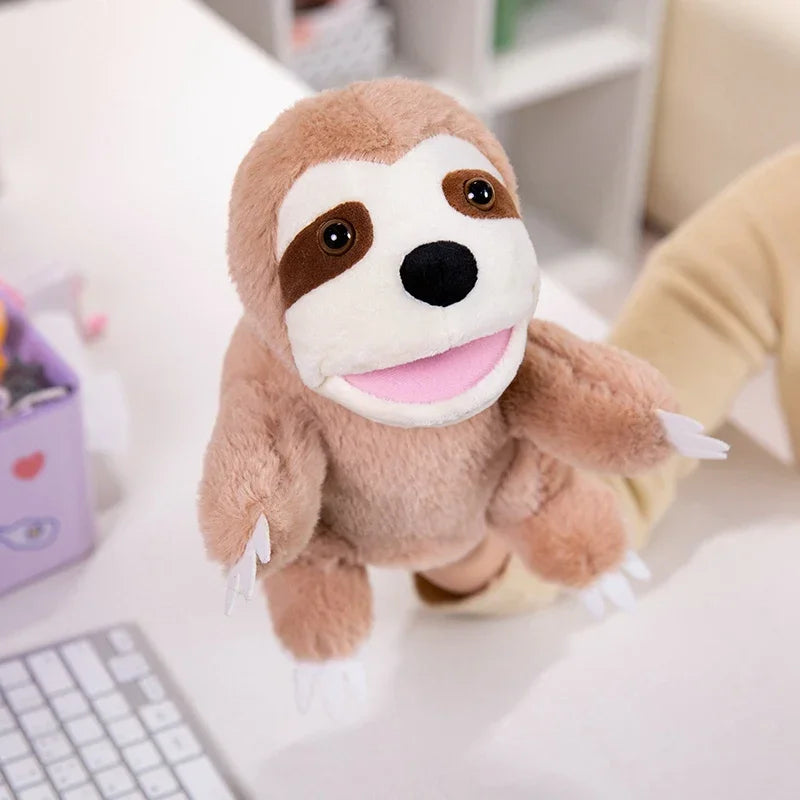 30 Styles Stuffed Plush Animals Toys Hand Finger Story Puppet Cute Dolls Educational Babys Duck Lamb Cow Dog Horse Children Gift