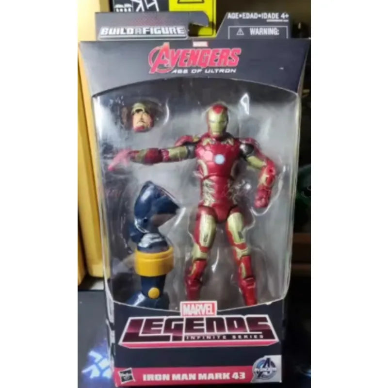 Original Hasbro Marvel Legends Series Iron Man MK43 Anime Figure Toy Collection Model