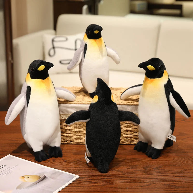 Cute  Chubby Polar Penguin Plush Toy Stuffed Fullfil Soft Real Life Animal Doll Home Decoration Birthday Gifts Emperor Penguin