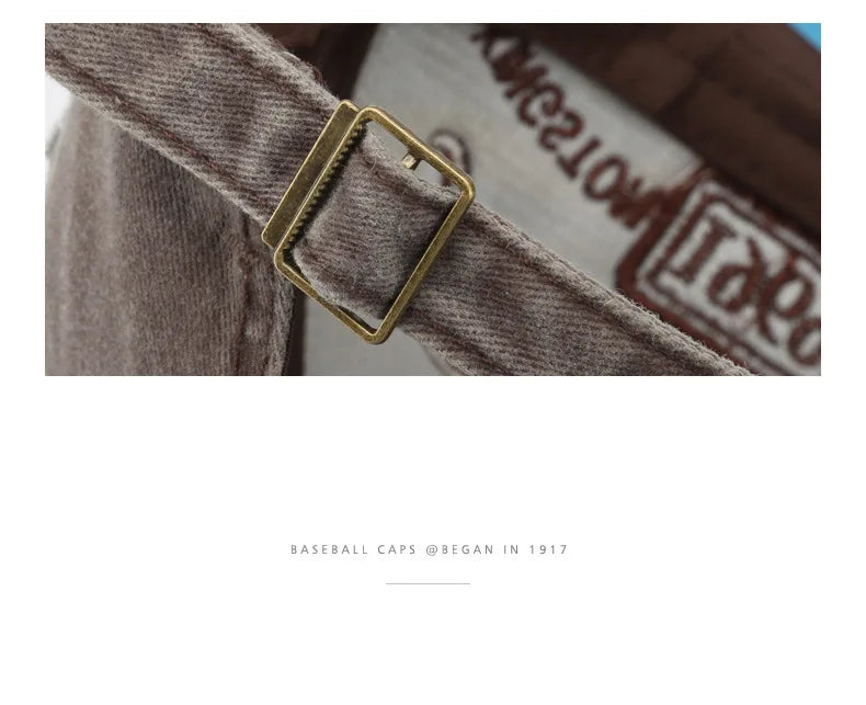 Retro Letter Embroidery Baseball Caps, Men Women Cotton Adjustable Casual Hats