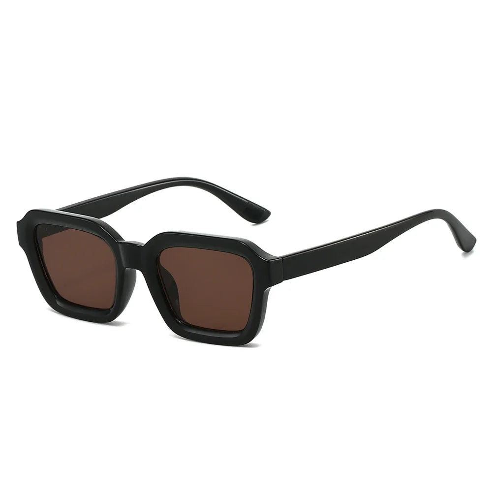 JNPCXI New Men Vintage Rectangle Frame Sunglasses Fashion Retro Sun Glasses Luxury Brand Design UV400 Shades Eyewear Women
