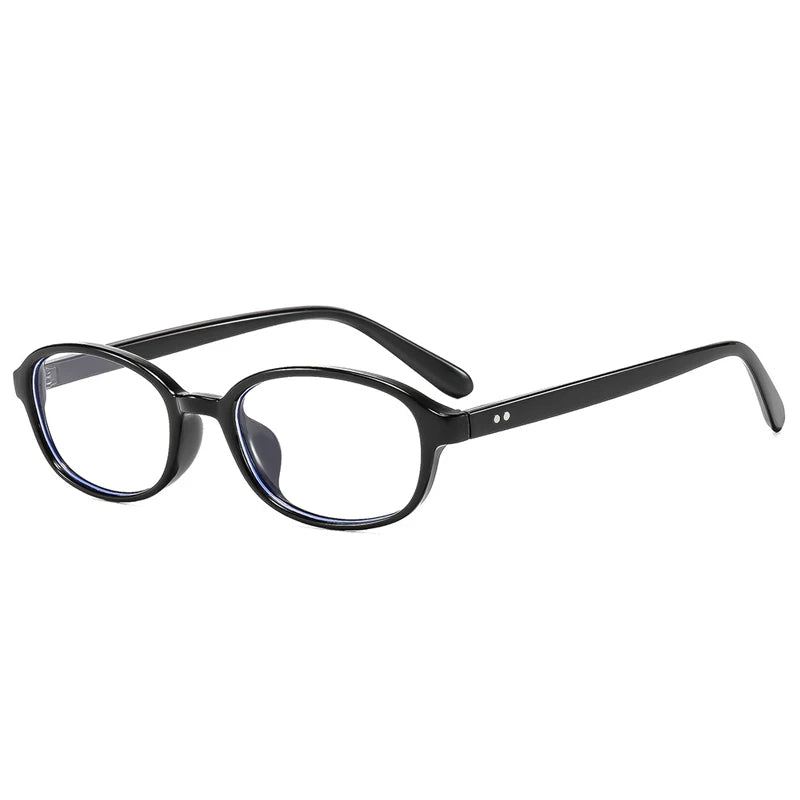 JNPCXI New Ins Popular Fashion Oval Sunglasses Women Leopard Blue Vintage Rivets UV400 Men Punk Clear Lens Frame