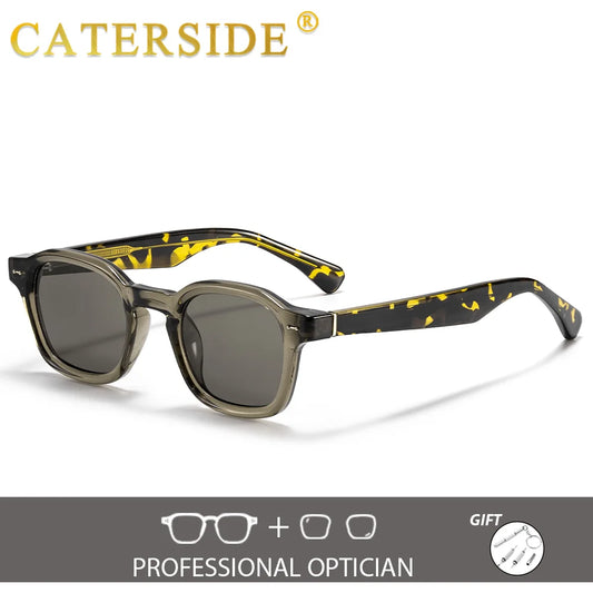 CATERSIDE New Men's Outdoors Optical Sunglasses Square Lens Prescription Glasses Women Customize Retro Exercise Eyeglass UV400