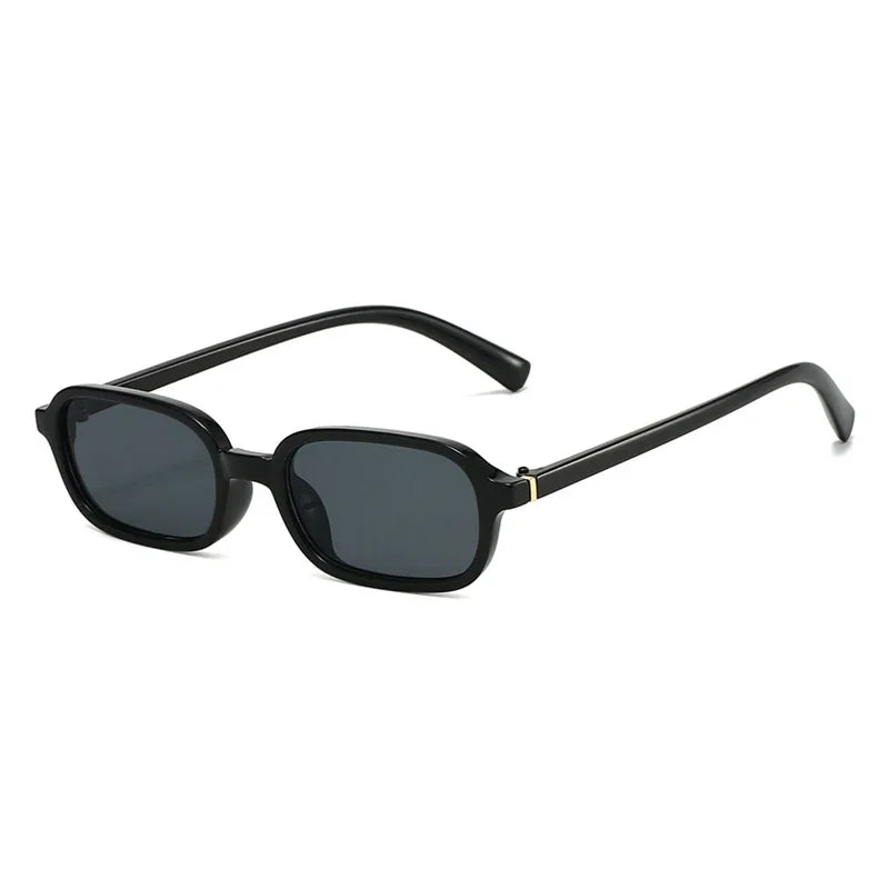 JNPCXI New Vintage Small Rectangle Sunglasses Women Shades UV400 Fashion Men Sun Glasses Clear Lens Frame
