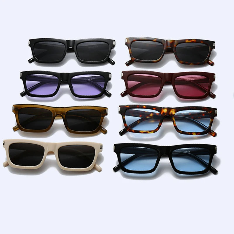 JNPCXI New Fashion Small Square Sunglasses Women Luxury Retro Shades UV400 Men Trending Sun Glasses Sunglasses for Women Men
