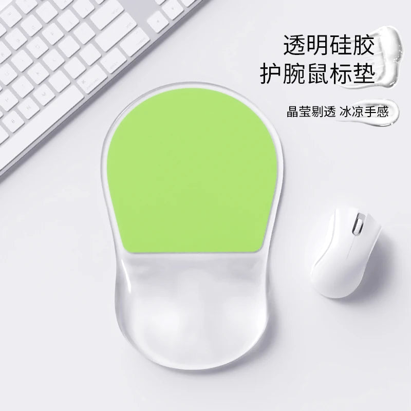 Mouse Pad with Gel Wrist Rest, Ergonomic Comfortable Computer Wrist Support , Pain Relief Mousepad with Non-Slip PU Base