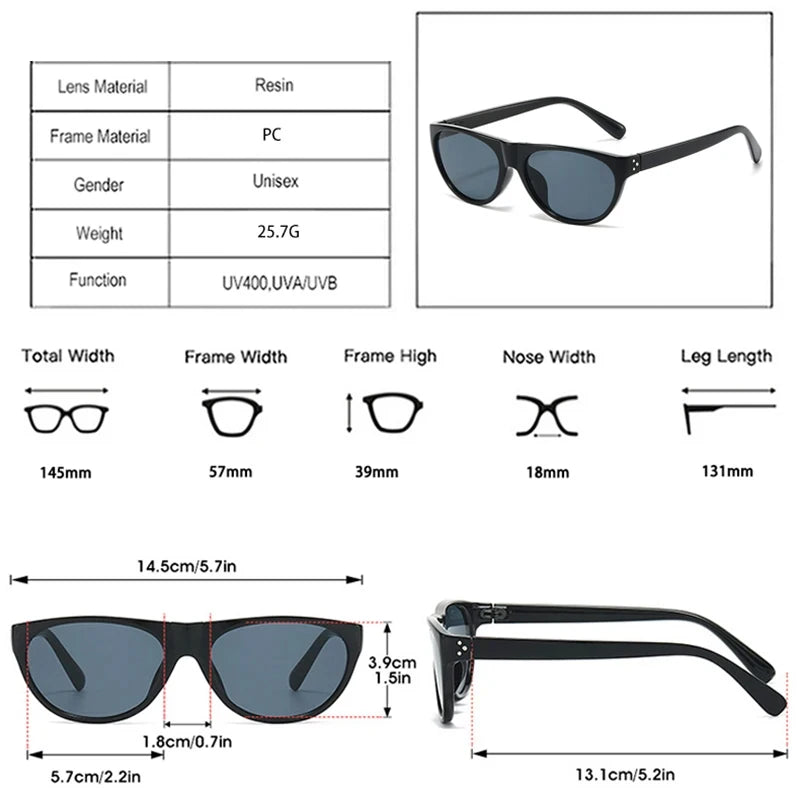 JNPCXI New Fashion Pilot Cat Eye Sunglasses Women Retro Rivets Shades UV400 Men Clear Lens Frame