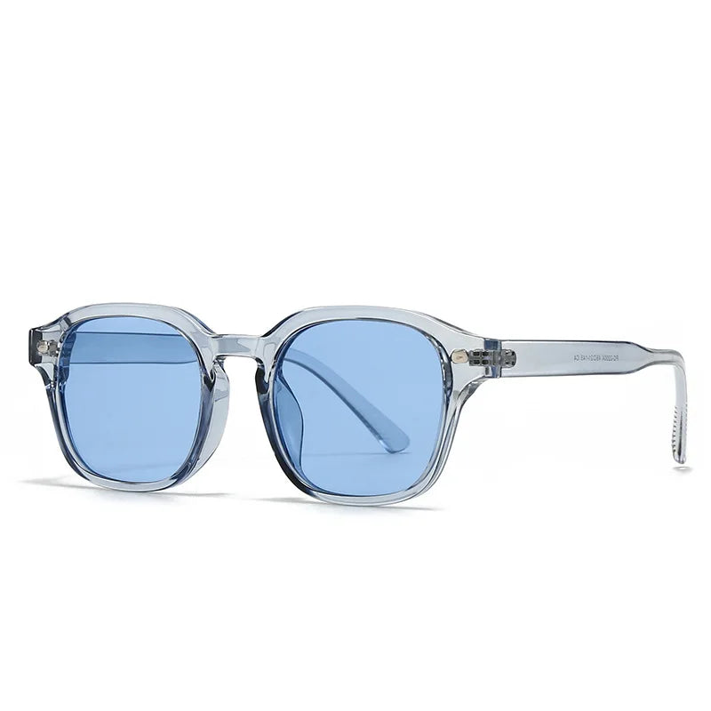 JNPCXI New Square Sunglasses Women Fashion Green Leopard Gradient Shades UV400 Retro Men Sun Glasses