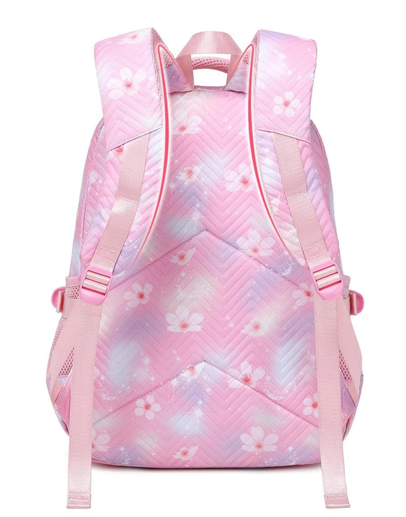 Pink Lilo Stitch Large Capacity Backpack Lightweight School Student Travel Bag 2