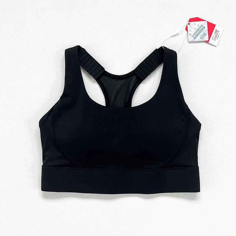 Yoga fitness bras, seamless cotton breathable invisible women's bras, pure color yoga fitness bras