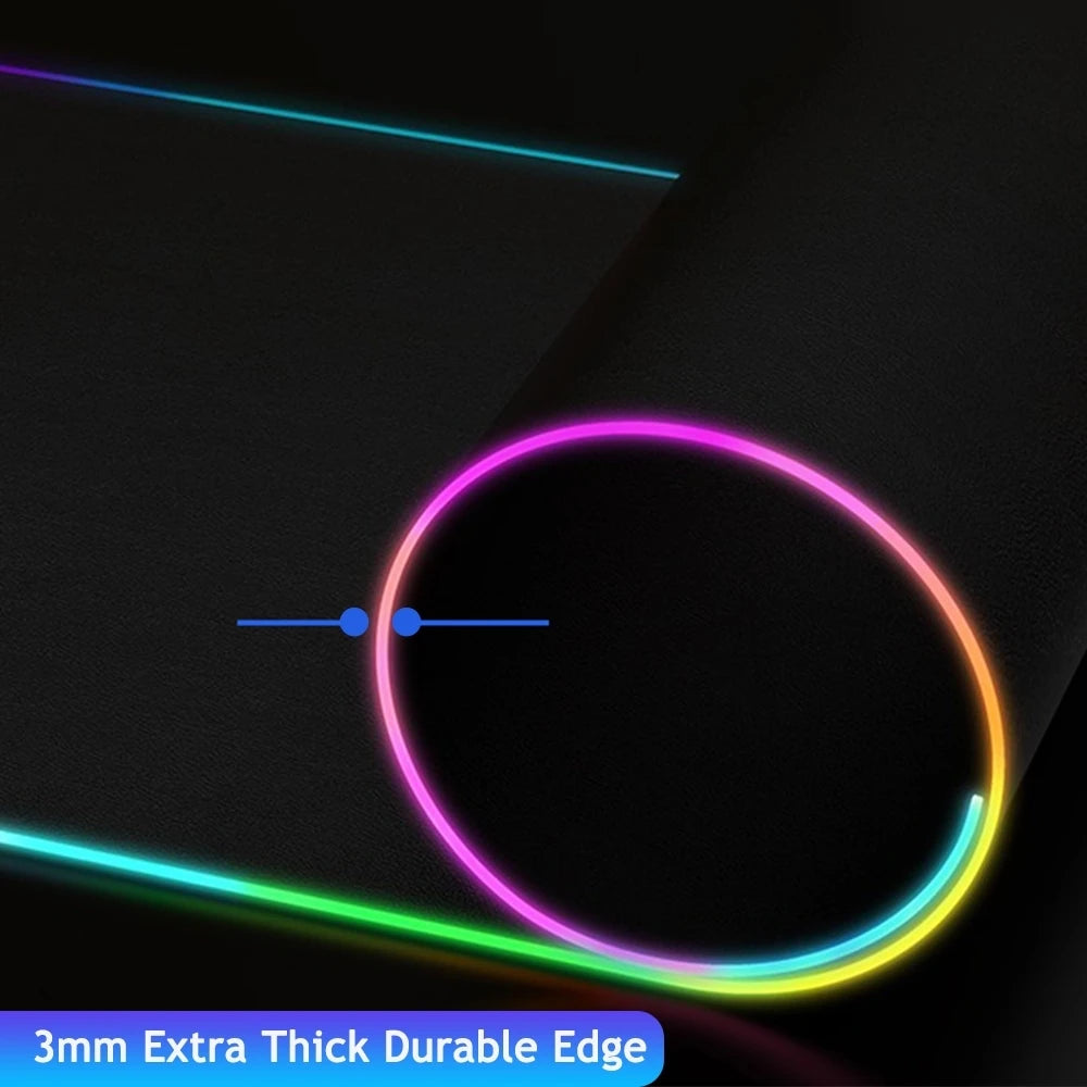 Stalker2 PC Mouse RGB 3mm Rubber Mouse Pad LED Lamp Desk Anime Keyboard Mat 7