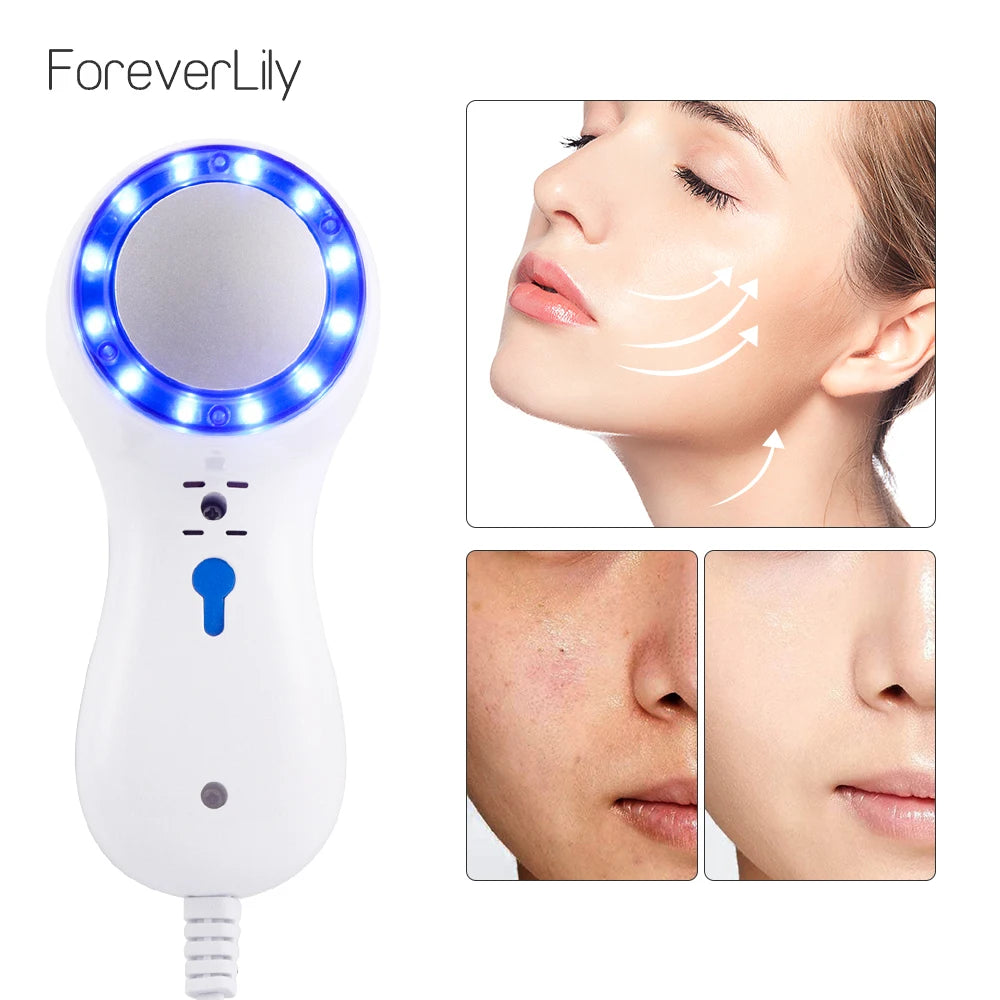 Skin Cooling Machine Cold Compress Blue Photon Calming Care Skincooler Facial Ice Cooler Reduce Edema Swelling Shrink Pore Calm