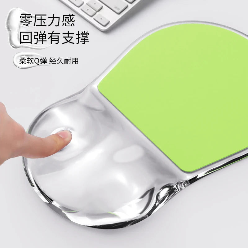 Mouse Pad with Gel Wrist Rest, Ergonomic Comfortable Computer Wrist Support , Pain Relief Mousepad with Non-Slip PU Base