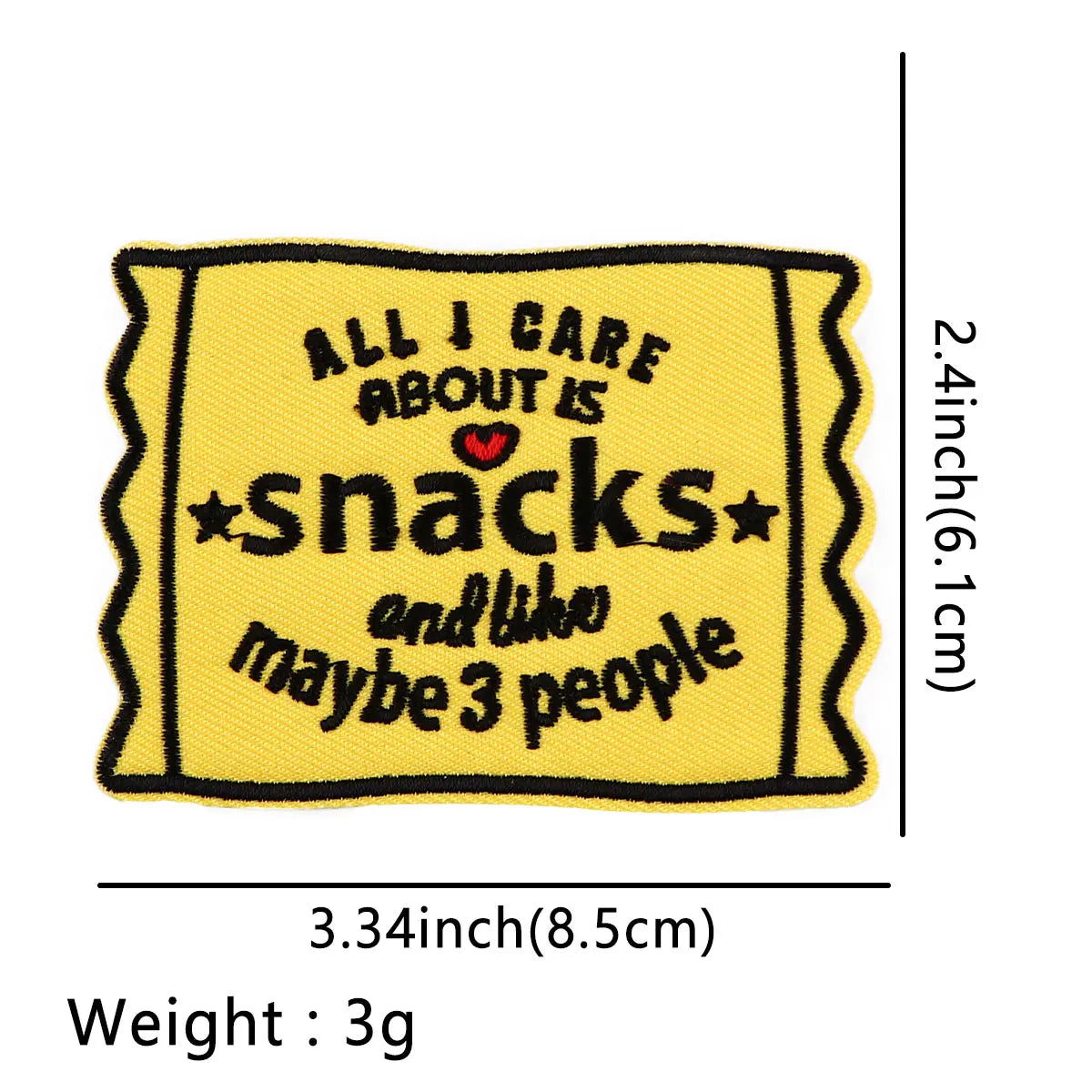 Caution Patch Funny Quotes Iron-On Patches For Clothing Stickers Snacks Embroidered Patches On Clothes DIY Clothes Stripes