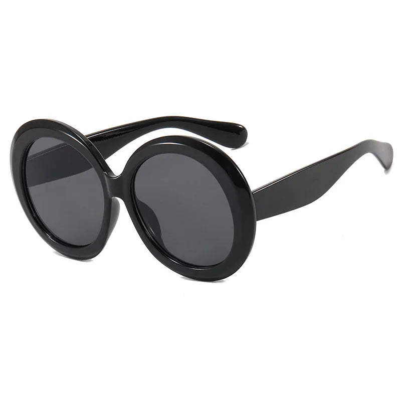 JNPCXI Oversized Round Sunglasses Women Men Luxury Brand Big Frame Sun Glasses Goggles Large Shades Unisex Riding Eyeglasses