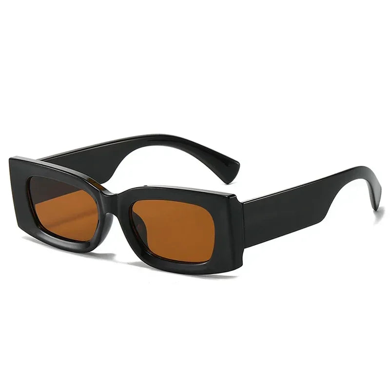 JNPCXI Ins Popular Fashion Square Candy Color Women Sunglasses Retro Gradient Yellow Men Shades UV400 Sun Glasses