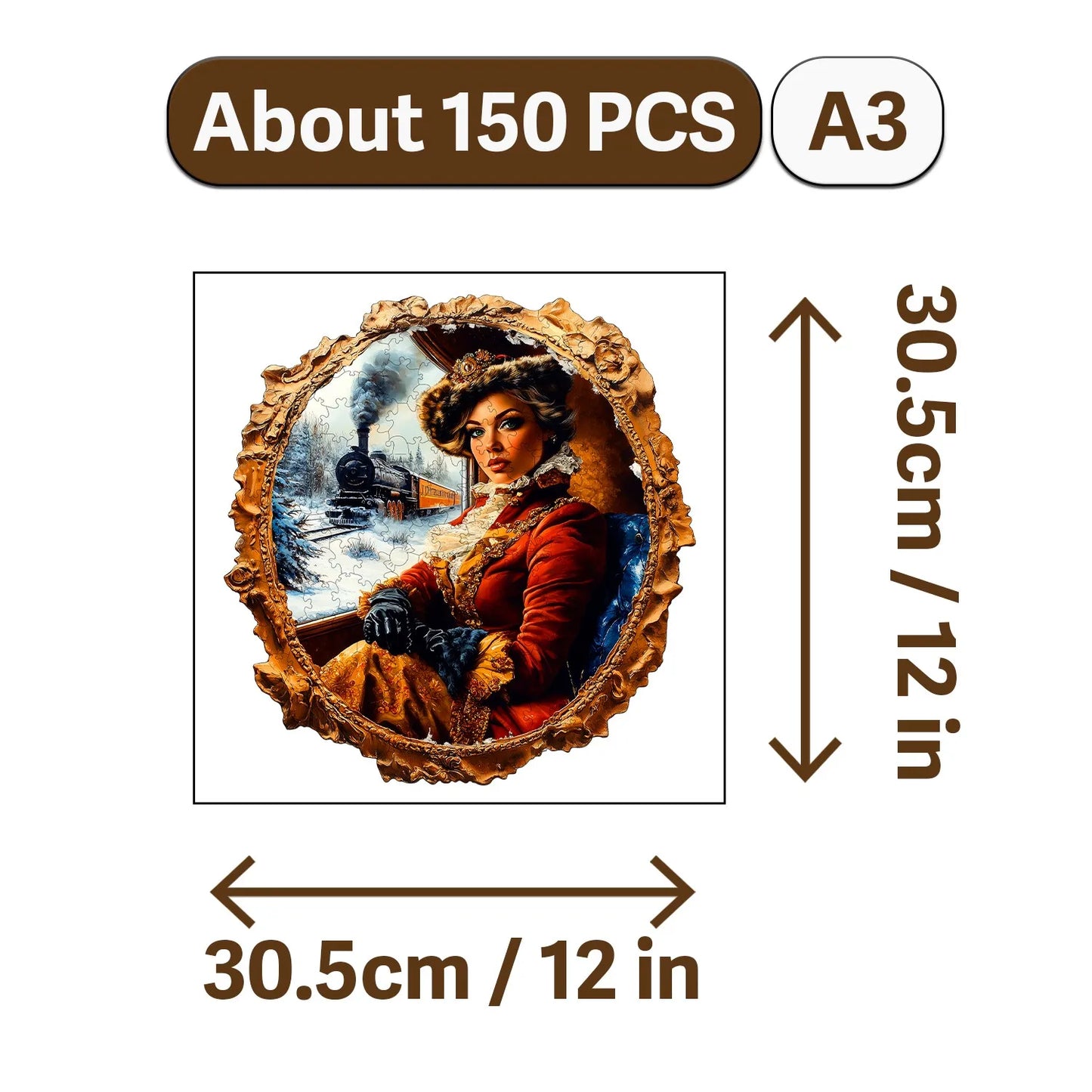 Nowadays Retro Art Style Wooden Jigsaw Puzzle Wood Home Decor Painting Christmas and Halloween Gift Toy for Teen and Kid