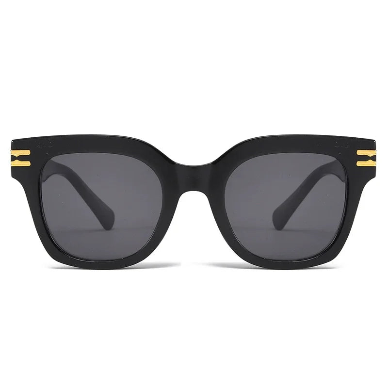 JNPCXI Ins Popular Fashion Square Women Sunglasses Retro Rivets Men Trending Sun Glasses Gradient Shades UV400