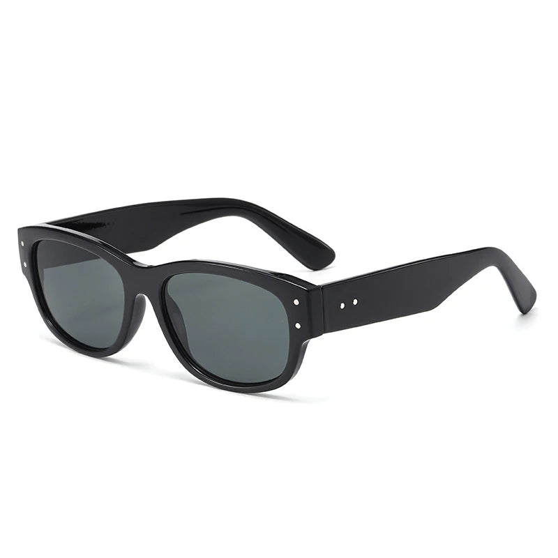 JNPCXI New Square Women Sunglasses Fashion Rivets Leopard Men Gradient Shades UV400 Sun Glasses