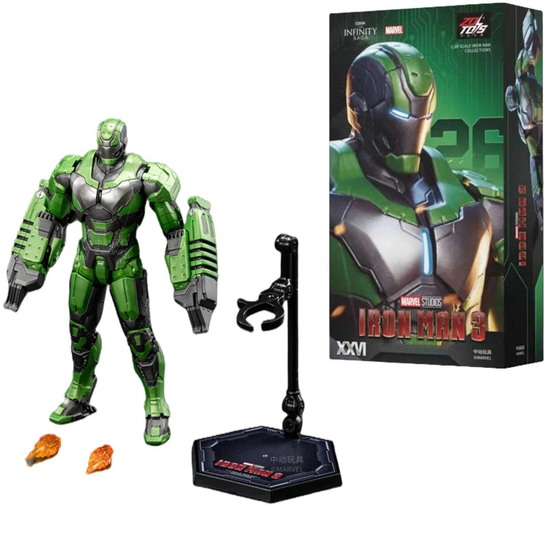 ZD Toys Iron Man Action Figure Red Snapper Iron Man MK 24 MK 22 MK 47 Legends