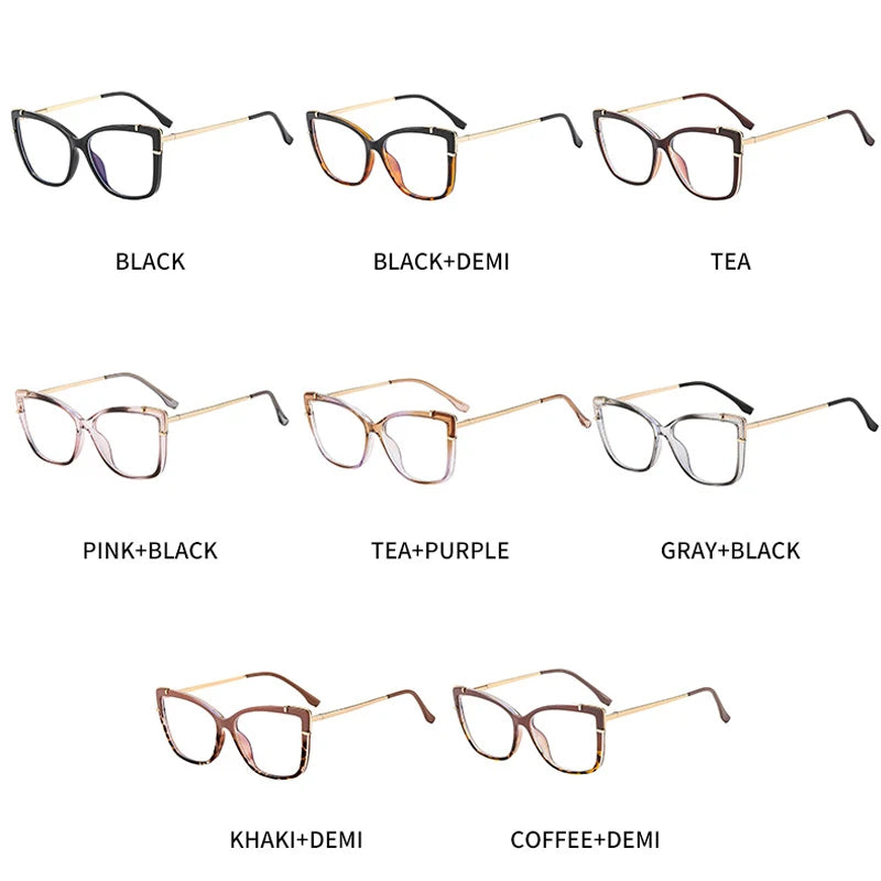 JNPCXI New Comfortable TR90 Square Vintage Computer Eyeglasses Glasses Frame Optical Spectacle Anti-blue Prescription Glasses