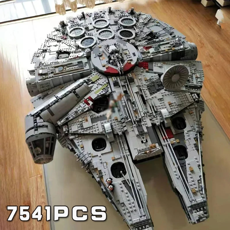 7541 Pcs The Large Millennium Ship Falcon Building Star War Blocks Bricks