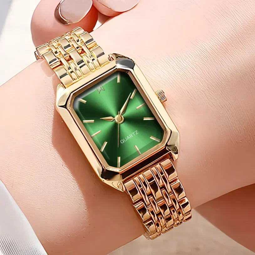 Fashion Women's Watches Gold Steel Strap Luxury Ladies Quartz Wristwatches Qualities Female Roman Scale Clock relógio feminino