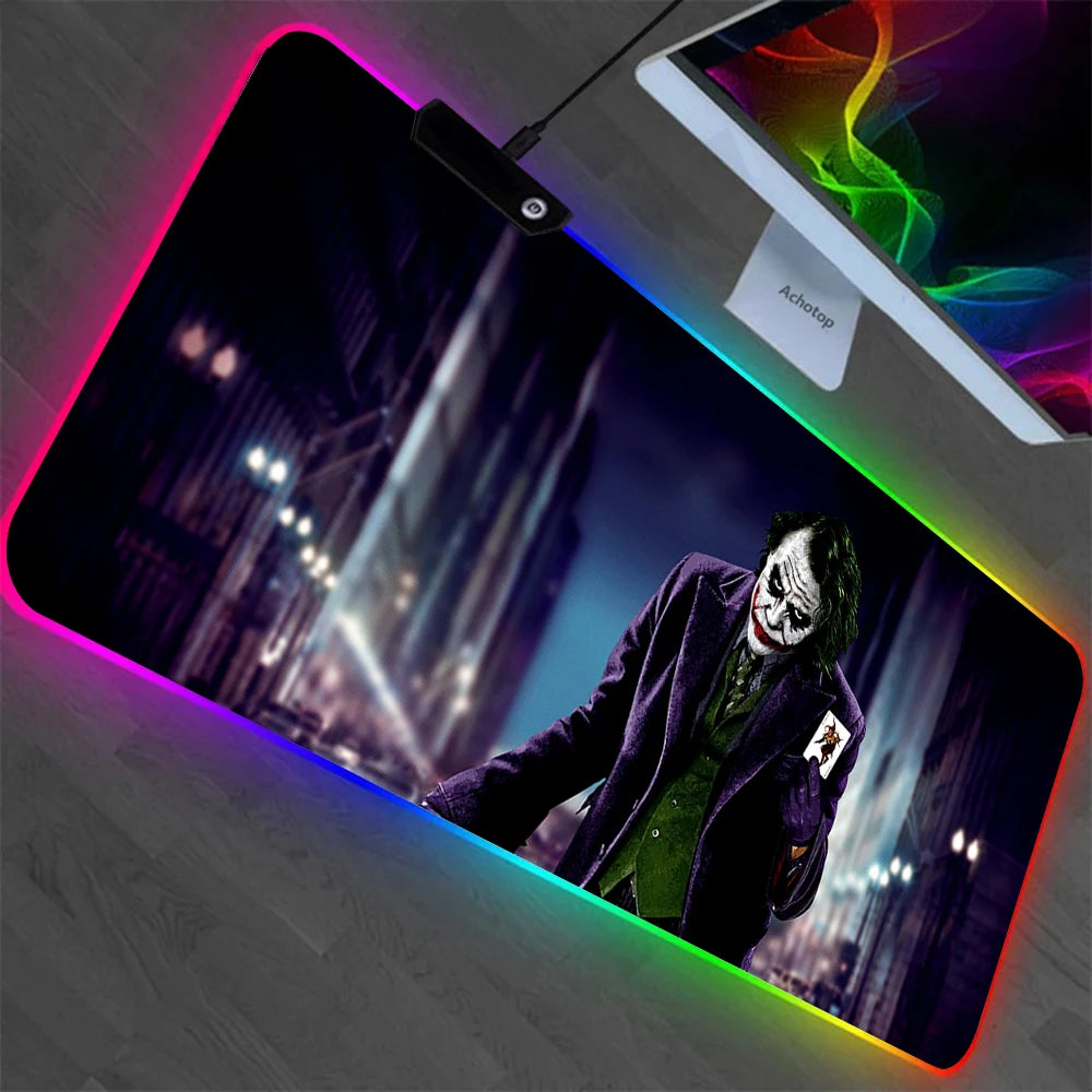 J-jokers RGB Pc Gaming Poker Keyboard Mouse Pad Mousepad LED Glowing Mouse Mat11