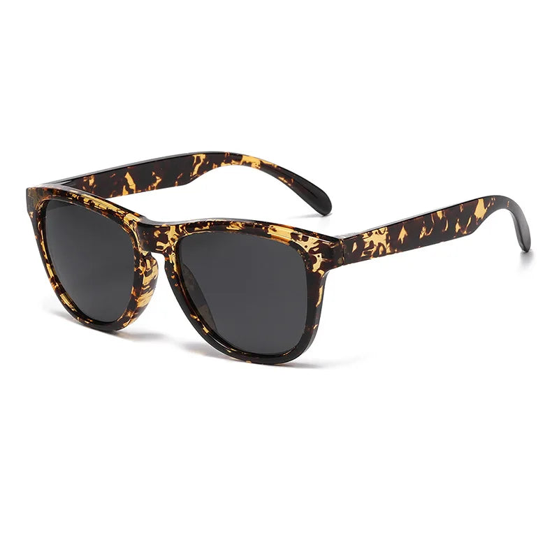 JNPCXI New Retro Polarized Men Square Sunglasses Shades Fashion Trending Gradient Blue Black Mirror Women Travel Sun Glasses
