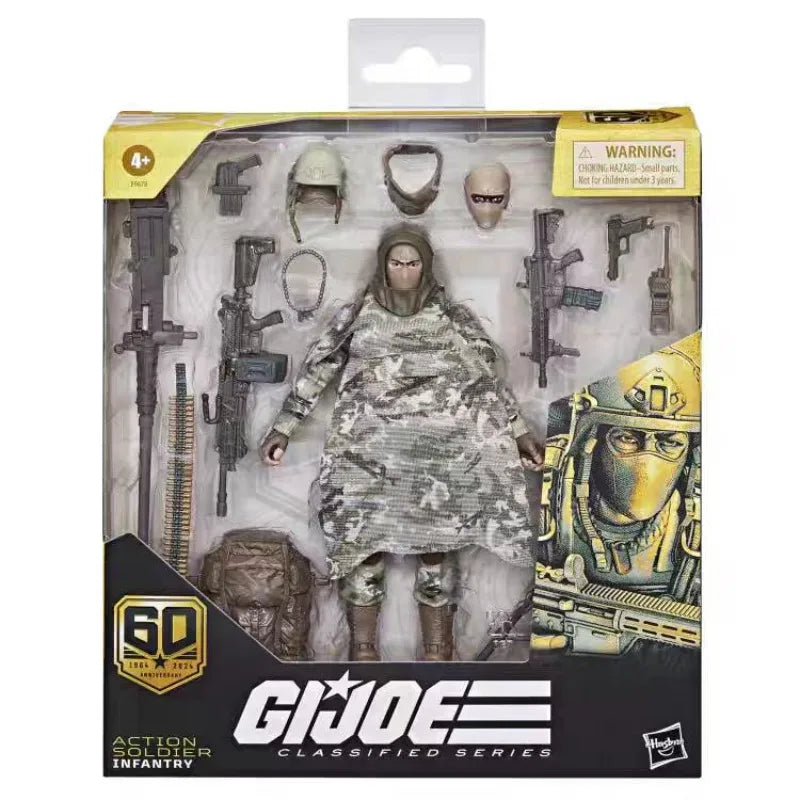 Original Hasbro G.I. Joe Classified Series 60Th Anniversary Action Soldier Infantry Action Figure Collection Toys Ornaments