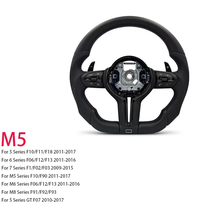 Full Black M Sport Volant Stering Wheel for BMW F01 F10 F11 F12 X5 F15 X6 F20 F21 F22 F23 F25 F26 F30 F31 F32 F33 F34 F35 F36 M3