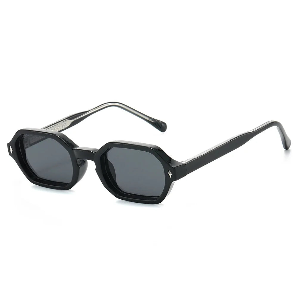 JNPCXI New Fashion Square Punk Sunglasses Men Women Luxury Brand Design Popular Gradient Sun Glasses Travel Eyewear