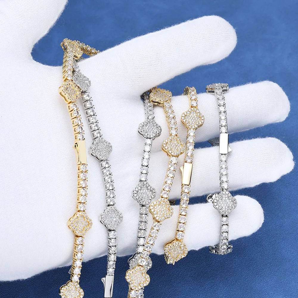 Women's Ny Fashion Jewelry Fine Tennis Chain, 18K Gold Plated Diamond Necklace